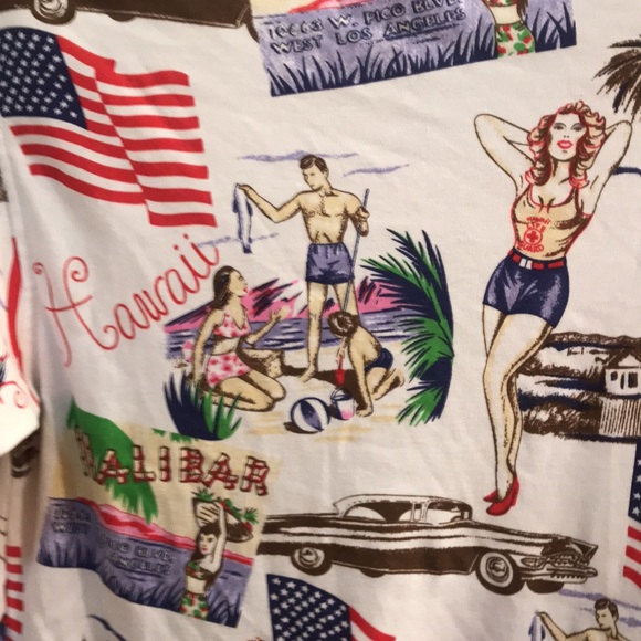 ⚡️FINAL PRICE⚡️ Vintage Pinup Hawaii Summer July Top - Picture 12 of 16